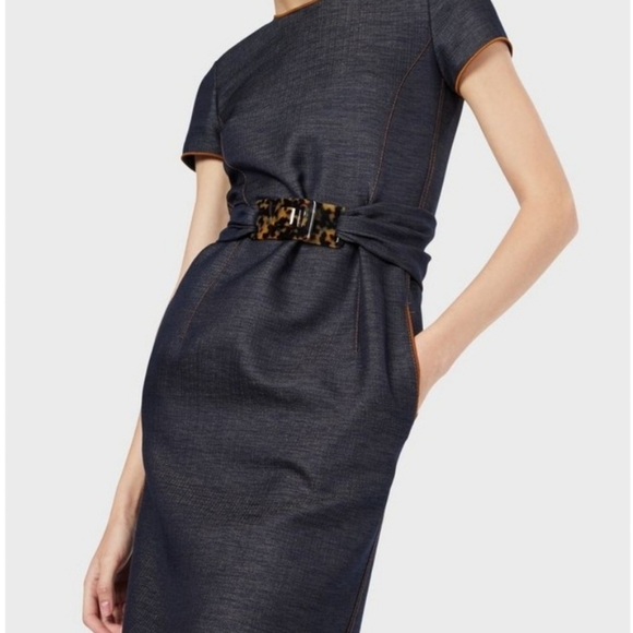 Giorgio armani denim style sheath dress - Picture 2 of 10